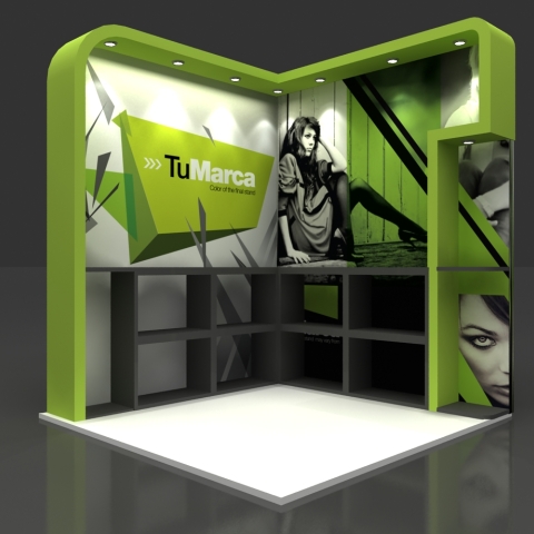 Corner stand 10 x 10